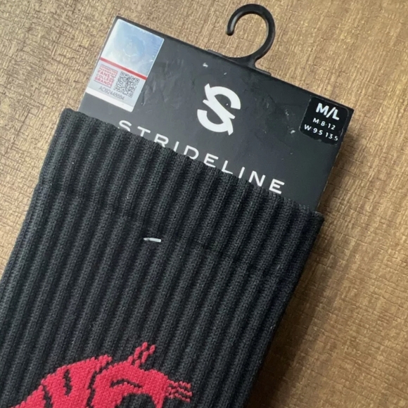 NWT Unisex Washington State University Cougars Strideline Crew Socks - Picture 2 of 4